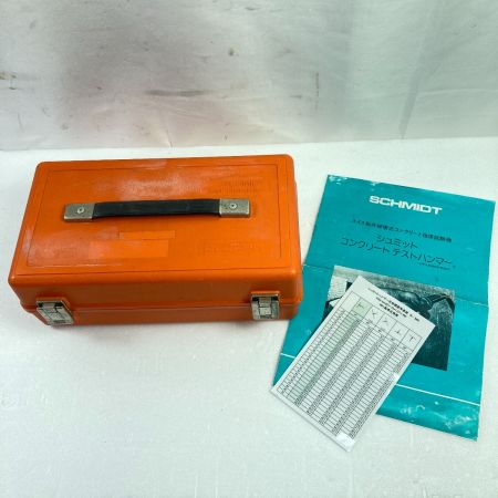  Proceq シュミットハンマー コンクリートテストハンマー ケース付 (3) ※未校正 NR-10 オレンジ