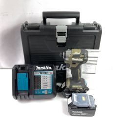 ＊＊ MAKITA マキタ 18V 充電式インパクトドライバ  (バッテリ2個・充電器・ケース付） TD173D オリーブ Bランク