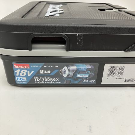  MAKITA マキタ 充電式インパクトドライバ 18V 6.0Ah TD173DRGX ブルー 未使用品