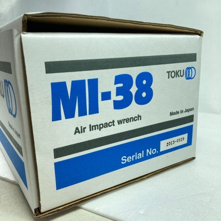  TOKU エアインパクトレンチ Air Impact wrench 差込角25.4mm 本体のみ MI-38 シルバー
