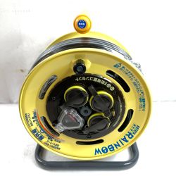 ＊＊ HAYATA 電工ドラム 屋外用 RAINBOW 30m 漏電遮断器付 SBE-30KC イエロー Sランク