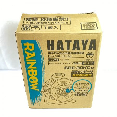  HAYATA 電工ドラム 屋外用 RAINBOW 30m 漏電遮断器付 SBE-30KC イエロー
