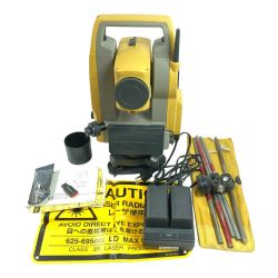＊＊ TOPCON トータルステーション (バッテリ2個・充電器・ケース付）※2021/5/18 校正済 ES-107F イエロー Cランク