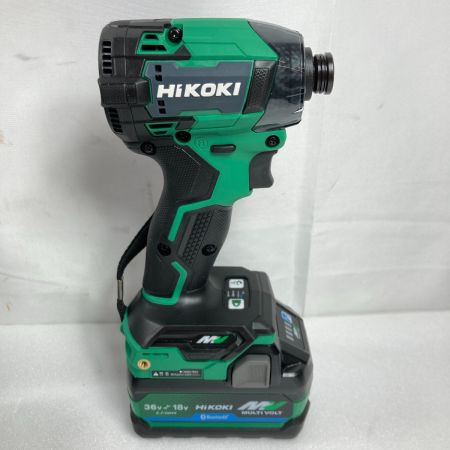  HiKOKI ハイコーキ 36V コードレスインパクトドライバ  (バッテリ2個・充電器・ケース付）Bluetooth WH36DD2XHLSZ グリーン