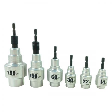  TAJIMA タジマ ケ－ブルストリッパー ムキソケ DK-MS 250/150/60/38/22/14mm 6個セット DK-MS14/22/38/60/150/250/ シルバー