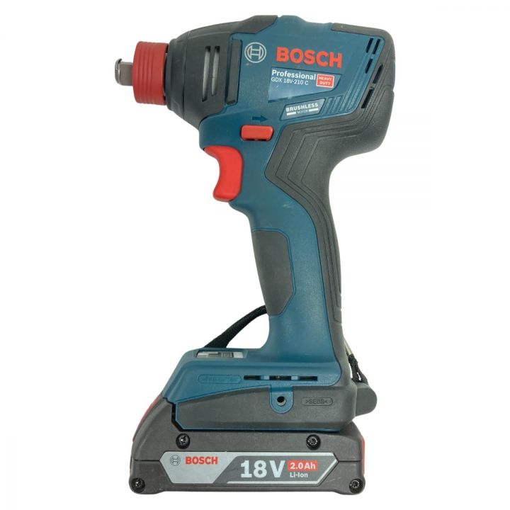 BOSCH ボッシュ 18V コードレスインパクトドライバ (バッテリ2個・充電器・ケース付) GDX18V-210C ネイビー