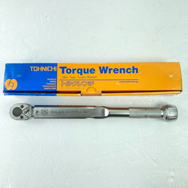 TOHNICHI プレセット型トルクレンチ 20-100Nm 差込角12.7mm ※校正歴不明 QL100N4-MH  シルバー｜中古｜なんでもリサイクルビッグバン