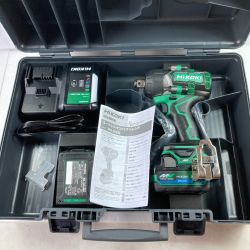 ＊＊ HiKOKI ハイコーキ 36V コードレスインパクトレンチ差込角19mm (バッテリ2個・充電器・ケース付) PSEマークあり WR36DD2XPSZ グリーン Sランク
