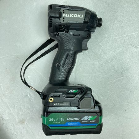  HiKOKI ハイコーキ 36V コードレスインパクトドライバ Bluetooth対応 (バッテリ2個・充電器・ケース付）(4) WH36DD2XHBSZ ブラック