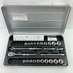 ＊＊ KTC ケーティーシー 6.3sq.ソケットレンチセット(25点) ミリ・インチサイズ 差込角6.35mm ケース付 TB2X20B シルバー Cランク