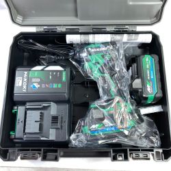 ＊＊ HiKOKI ハイコーキ 36V コードレスインパクトドライバ Bluetooth対応 (バッテリ2個・充電器・ケース付）(5)  WH36DD(2XHLSZ) グリーン Sランク