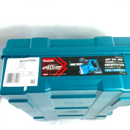  MAKITA マキタ 20mm 40Vmax 充電式ハンマドリル (集じんシステム・バッテリ2個・充電器・ケース付属) HR010GRDXV ブルー