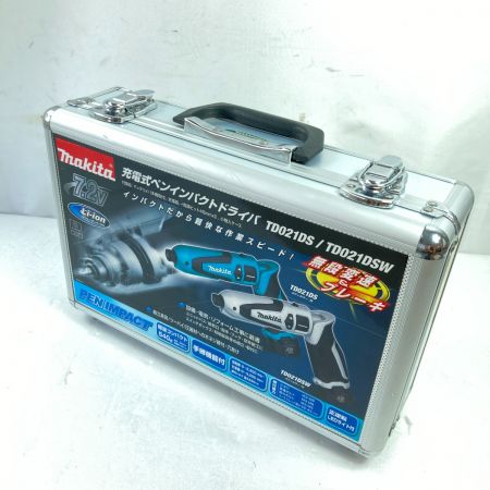  MAKITA マキタ 7.2V ペンインパクトドライバ (バッテリ1個・充電器・ケース付属） TD021D ブルー