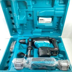 ＊＊ MAKITA マキタ 40mm 40Vmax 充電式ハンマドリル (バッテリ2個・充電器・ケース付）(3) HR005GRMX ブルー Sランク