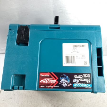  MAKITA マキタ 40Vmax 125mm 充電式マルノコ (バッテリ2個・充電器・ケース付属) HS006GRDX ブルー