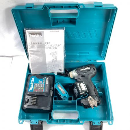  MAKITA マキタ 10.8V 充電式インパクトドライバ (バッテリ1個・充電器・ケース付） TD111D ブラック