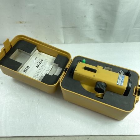  TOPCON オートレベル  (ケース付）※校正歴不明 AT-22A オレンジ