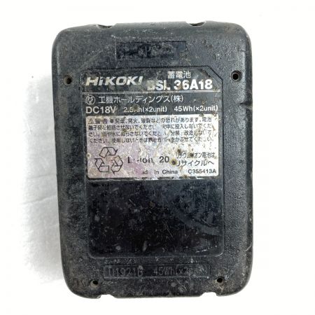  HiKOKI ハイコーキ 100mm 36V ディスクグラインダー バッテリ1コ付属 ※充電器なし G3610DA グリーン