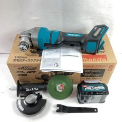 ＊＊ MAKITA マキタ 100mm 40Vmax 充電式ディスクグラインダ バッテリ1個付属 ※充電器なし GA052GZ ブルー Sランク