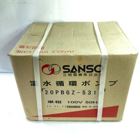  三相電機 SANSO 温水循環ポンプ 単相 100V/50Hz 20PBGZ-531A