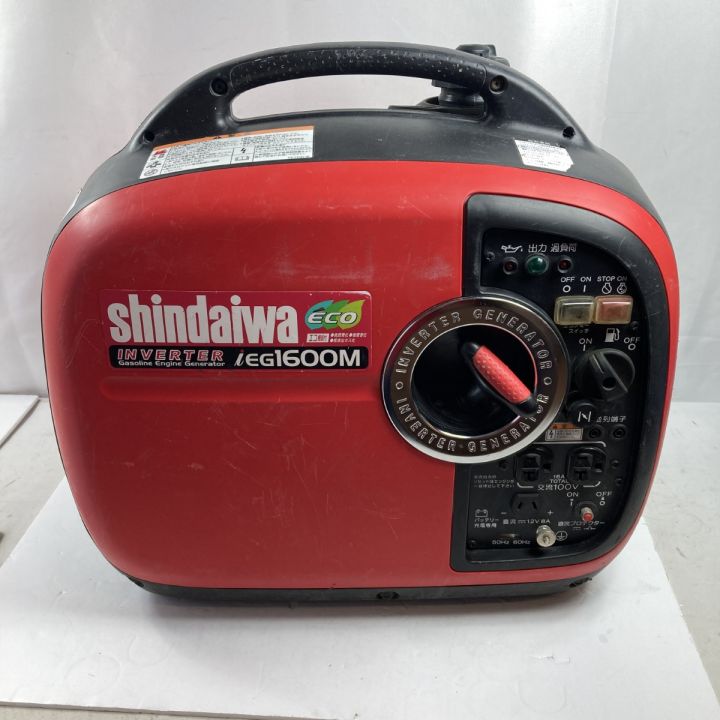 shindaiwa 新ダイワ 4サイクル ガソリンエンジン 4.2L インバータ発電機 iEG1600  レッド×ブラック｜中古｜なんでもリサイクルビッグバン