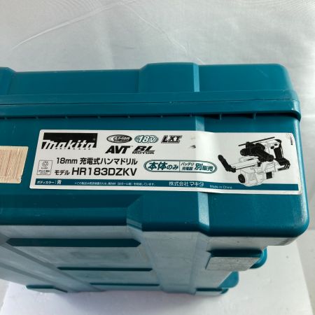  MAKITA マキタ 18V 18mm 充電式ハンマドリル SDSプラス 本体のみ ケース付 ※バッテリ・充電器なし HR183DZKV ブルー