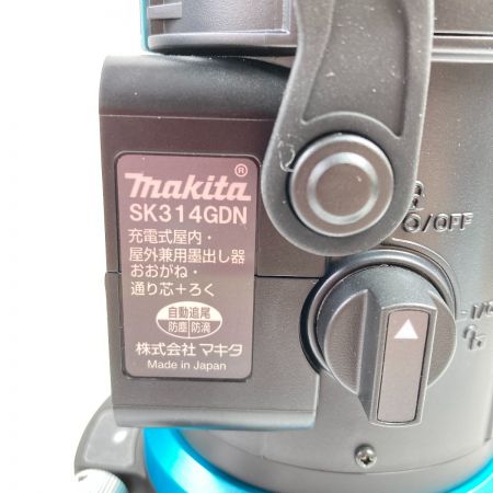  MAKITA マキタ 10.8V 充電式グリーンレーザー墨出し器 (充電池・充電器・受光器・ケース付） (1) SK314GDN ブルー