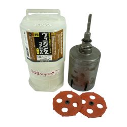 ＊＊ MIYANAGA 回転ドリル用 ウッディングコアドリル Φ110mmx130mm SDSプラスシャンク ケース付 PCWS110R シルバー Cランク