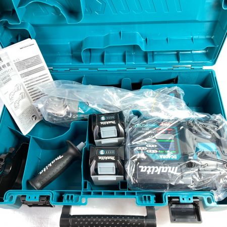  MAKITA マキタ 40Vmax 125mm 充電式ディスクグラインダ (バッテリ2個・充電器・ケース付） GA002GRDX ブルー