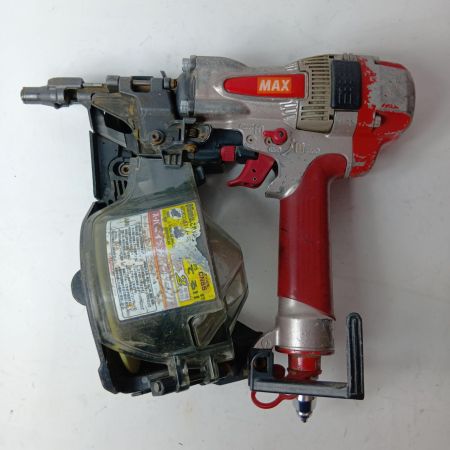 MAX マックス エア釘打ち 高圧 65mm HN-65N1 レッド ケース付