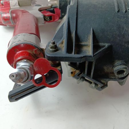 MAX マックス エア釘打ち 高圧 65mm HN-65N1 レッド ケース付