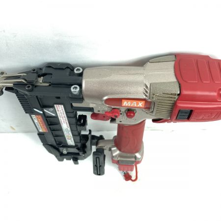  MAX マックス 25~50mm 高圧釘打機 スーパーネイラ ケース付 HA-50F1(D) レッド