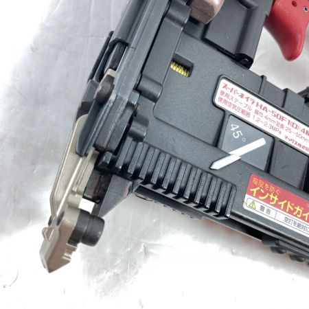  MAX マックス 25~50mm 高圧釘打機 スーパーネイラ ケース付 HA-50F1(D) レッド