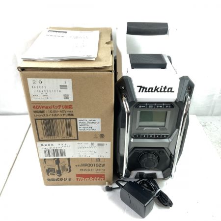  MAKITA マキタ 10.8V~40Vmax 充電式ラジオ ACアダプタ付 ※バッテリ・充電器なし MR001GZW ホワイト