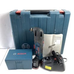 ＊＊ BOSCH ボッシュ 10.8V バッテリ―カットソー （バッテリ2個・充電器・先端工具・ケース付） GMF10.8V-LI ネイビー Aランク