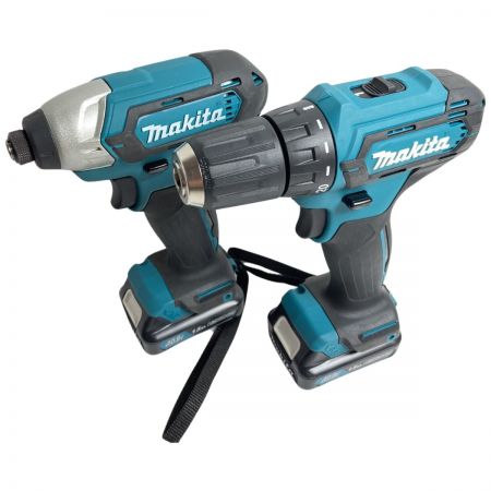 MAKITA マキタ 10.8V コンボキット（インパクトドライバ＆ドライバドリル）(バッテリ2個・充電器・ケース付） CK1009  ブルー｜中古｜なんでもリサイクルビッグバン