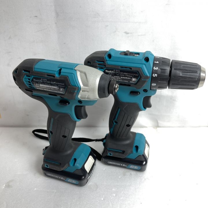 MAKITA マキタ 10.8V コンボキット（インパクトドライバ＆ドライバドリル）(バッテリ2個・充電器・ケース付） CK1009  ブルー｜中古｜なんでもリサイクルビッグバン