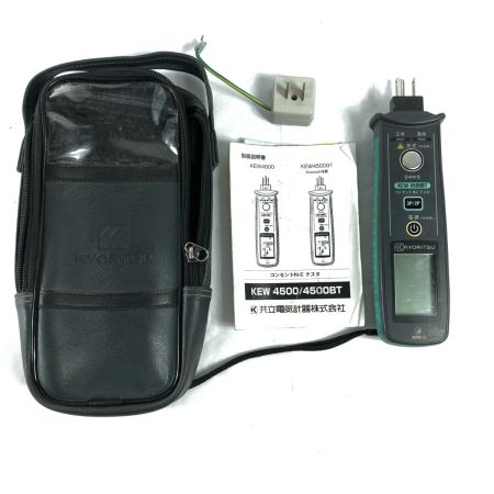  KYORITSU コンセントN-Eテスタ KEW4500 ブラック