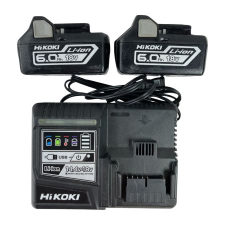  HiKOKI ハイコーキ HiKOKI 18V コードレスインパクトドライバ (バッテリ2個・充電器・ケース付属) WH18DDL2 パワフルレッド