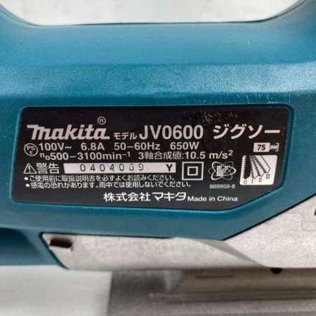  MAKITA マキタ コード式ジグソー 本体のみ JV0600 ブルー