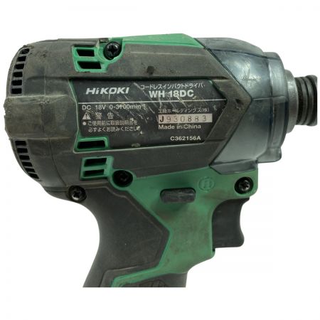  HiKOKI ハイコーキ 18V コードレスインパクトドライバ (バッテリ2個・充電器・ケース付） WH18DC グリーン