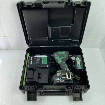  HiKOKI ハイコーキ 18V コードレスインパクトドライバ (バッテリ2個・充電器・ケース付） WH18DC グリーン
