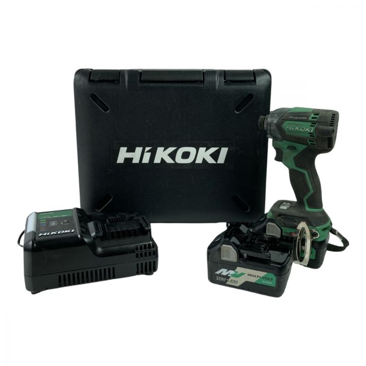 HiKOKI ハイコーキ 18V 充電式インパクトドライバ (バッテリ2個・充電器・ケース付） WH18DC  グリーン｜中古｜なんでもリサイクルビッグバン