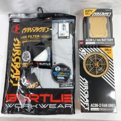 ＊＊ BURTLE 22V ファン＆バッテリユニット タクティカルベスト・ファンフィルター付属 (2) AC08-1 ゴールド Sランク