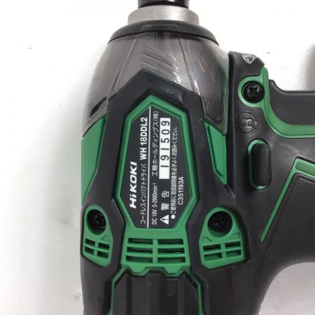  HiKOKI ハイコーキ グリーン コードレス式 18v インパクトドライバ WH18DDL2 グリーン