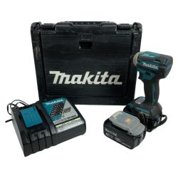 ＊＊ MAKITA マキタ 18V 充電式インパクトドライバ (バッテリ2個・充電器・ケース付） TD171 ブルー Cランク