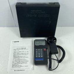 ＊＊ Sadowsky サドウスキー 佐藤計量器製作所 ベーン式風速計 ケース付 ※精度校正歴不明 SK-95F ブラック Bランク