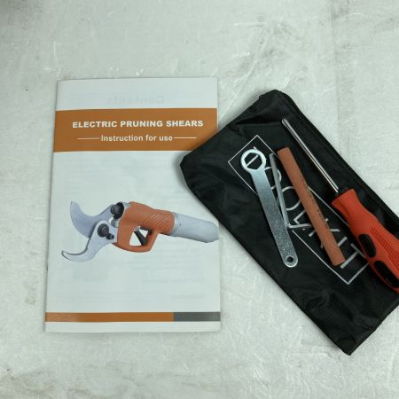  藤原電動 36V 電動電動剪定はさみ バッテリ・ケース付 レッド