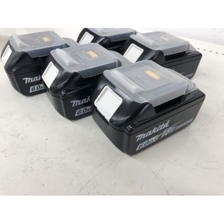 ДД MAKITA マキタ  バッテリー   未使用品(S) 本体のみ 18v/6.0Ah ５個セット BL1860B ブラック