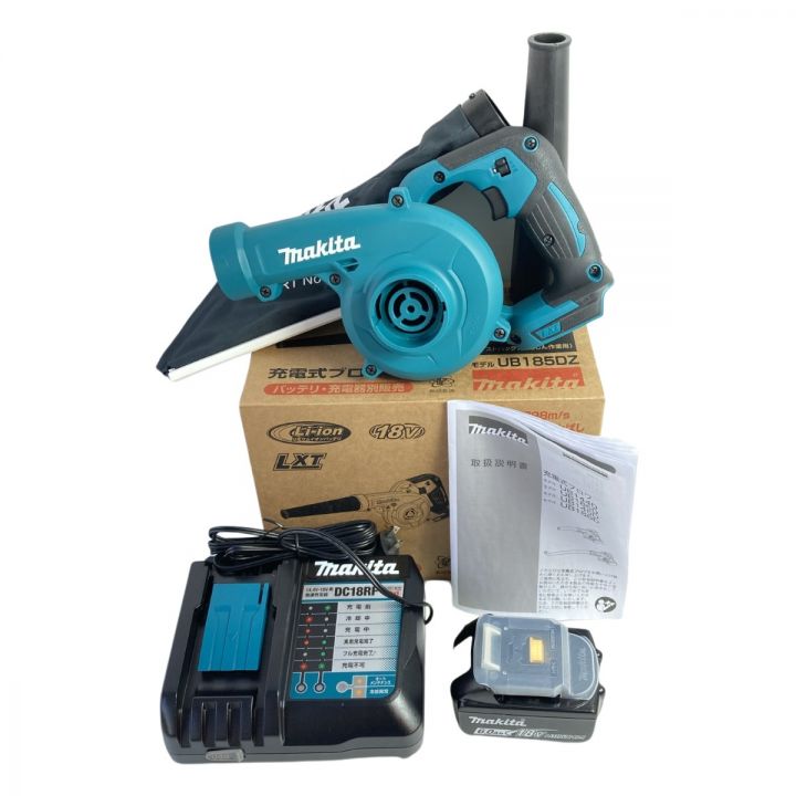 MAKITA マキタ 18V 充電式ブロワ （バッテリ1個・充電器付属） UB185DZ ブルー｜中古｜なんでもリサイクルビッグバン